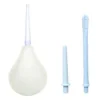 Enema Bulb Kit with 3 Silicone Nozzles for Anal and Vaginal Cleansing