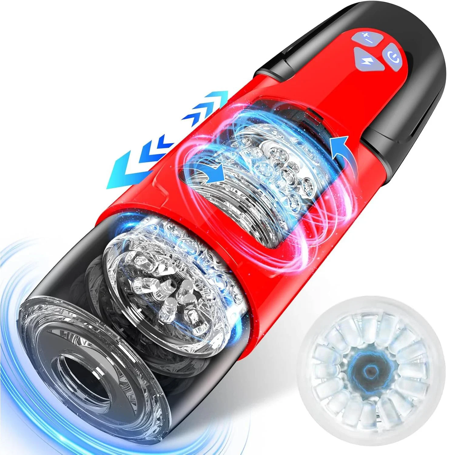 Automatic Electric Male Stroker Toy 7 Thrusting Rotating Modes Male Masturbator Cup Multiple Stimulation Features