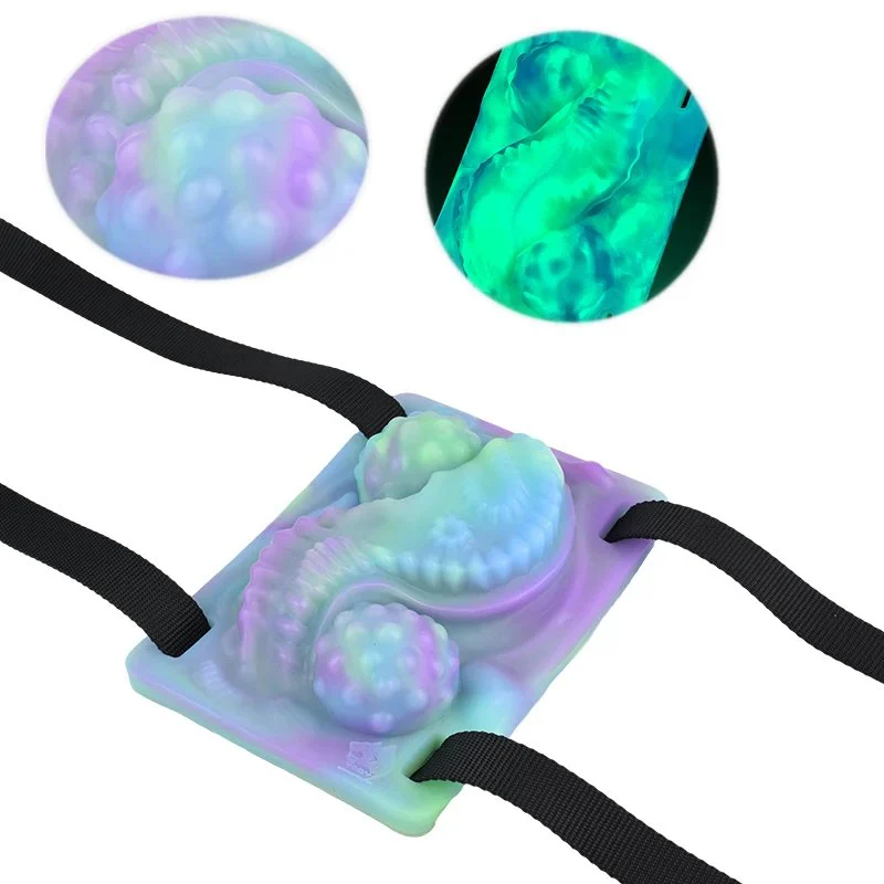 Tentacle Grinder Vibrator Luminous Grinding & Humping Fantasy Adult Sex Toys Straps to Pillow or Towel Toys