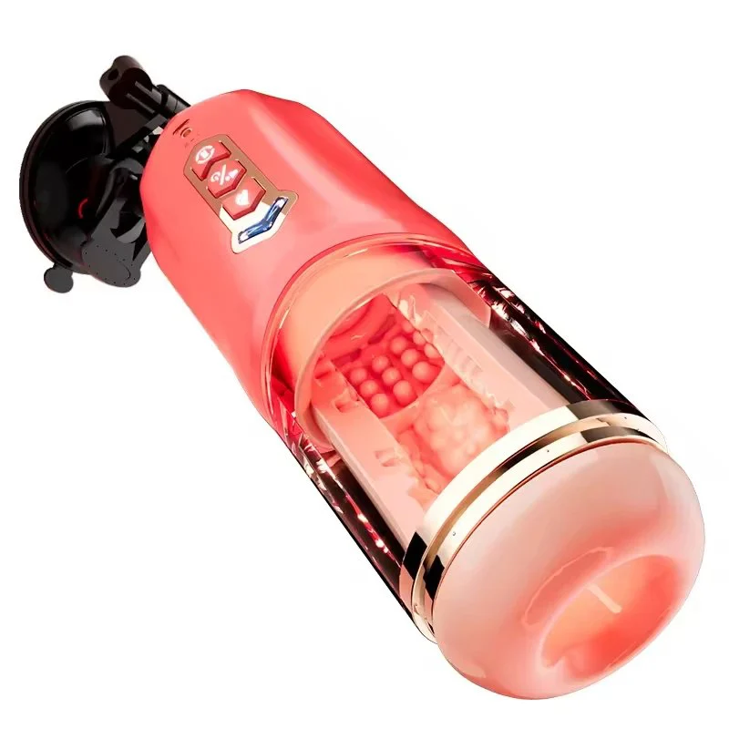 Fully Automatic Hand-free Airplane Cup Electric Retractable Men's Adult Masturbation Device Erotic Sex Toys Waterproof