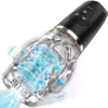 Hands Free Double Side Motors 10 Strong Vibrations Thrusting Men Vibrator Aircraft Masturbation Cup Sucking Masturbator