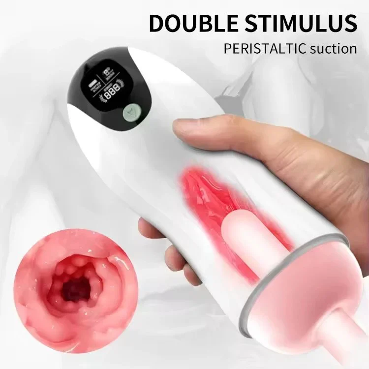 Fully Automatic Intelligent Men's Masturbator Cup Adult Sex Products with Multi-Frequency Aircraft Vibration Sound Features