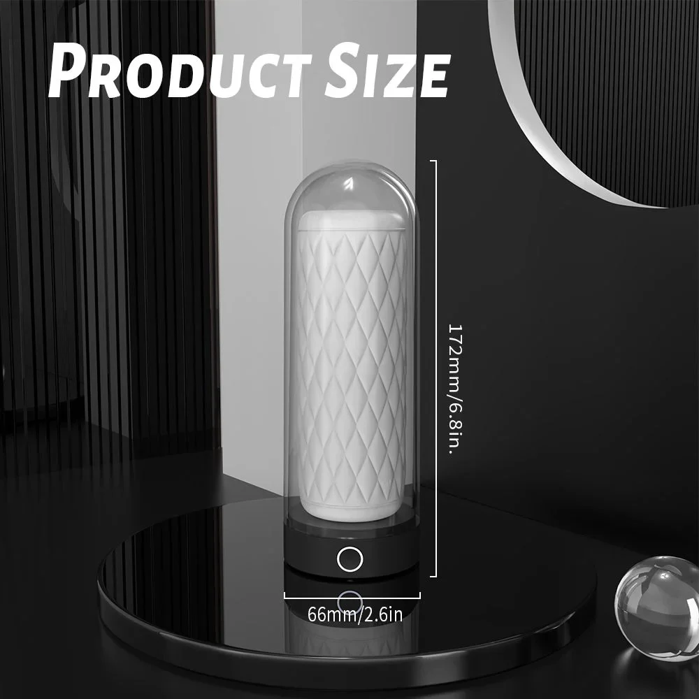 Handheld Heated Aircraft Cup Male Masturbator for Self-Gratification