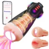 Fully Automatic Male Masturbator Aircraft Cup with Super Tight Vibrating & Stimulating Features APP Interactive Sex Toy