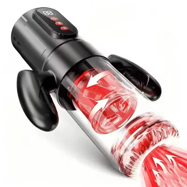 Hands Free Male Masturbator Sex Toy for Men Fleshlight with 12cm Thrusting Distance Penis Pump Male Stroker