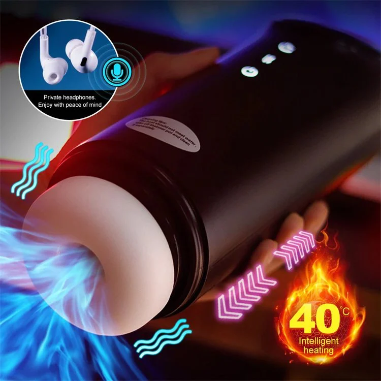 Multi-function Vibrating Male Masturbator Automatic Thrusting Sucking Heating Masturbation Cup With Voice