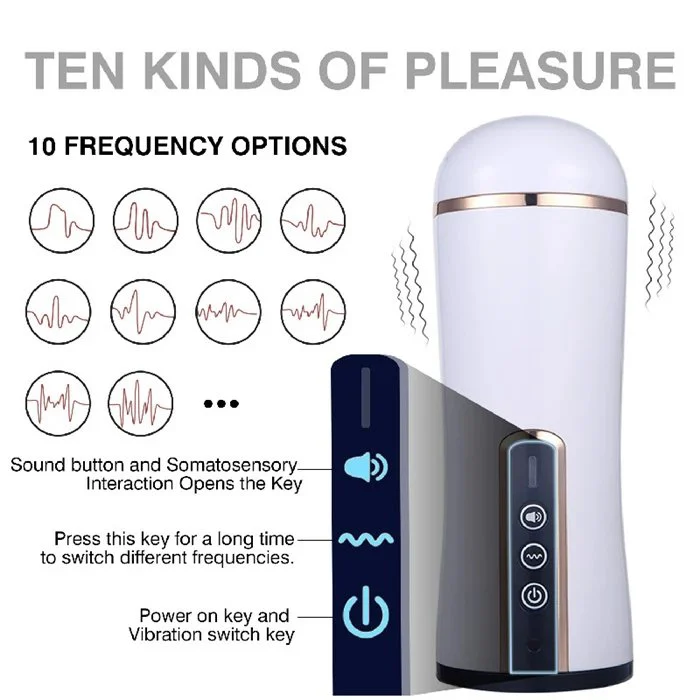 10-Frequency Male Adult Masturbator Sex Toy