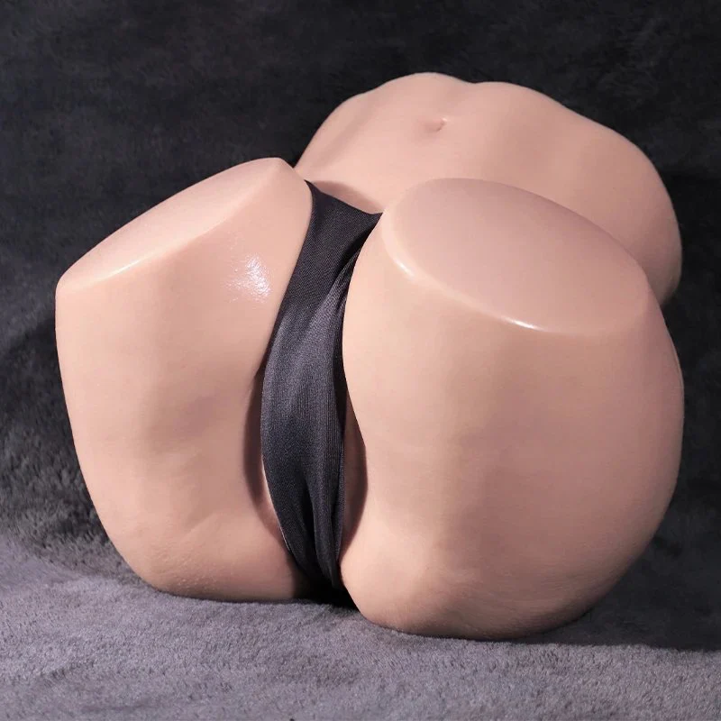 Curved Design Male Masturbator Experience Feel Realistic Simulation Skin Color Enhanced Shape Safe Silicone Material