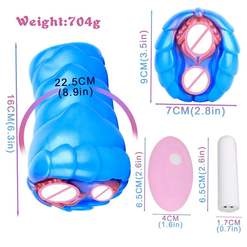 New Male Machine Masturbating Fantasy Dragon Masturbation Cup with Vibration Adult Sex Toys Pocket Pussy Realistic Vagina