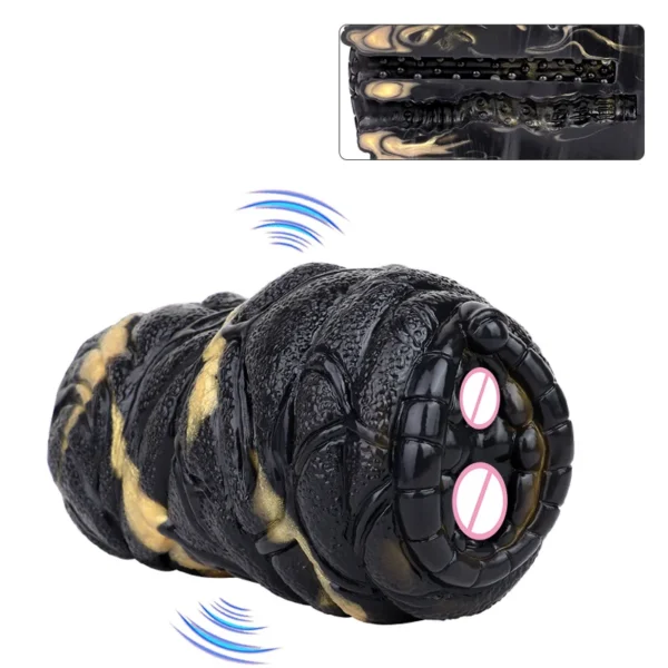 Enlargement Male Silicon Masturbation Cup Hands-free Male Masturbation Cup Sex Toys for Men