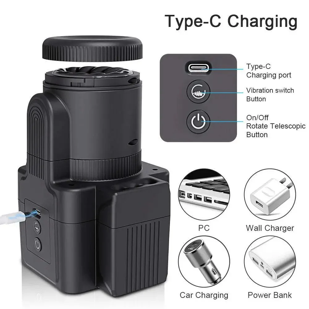 Automatic USB Rechargeable Male Masturbator Cup Vibrator for Masturbating Machines