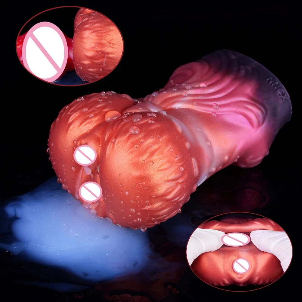 Huge Soft Silicone Animal Masturbation Animal Sucker for Male Adult Sex Toys for Men Masturbator with Vaginal Channel