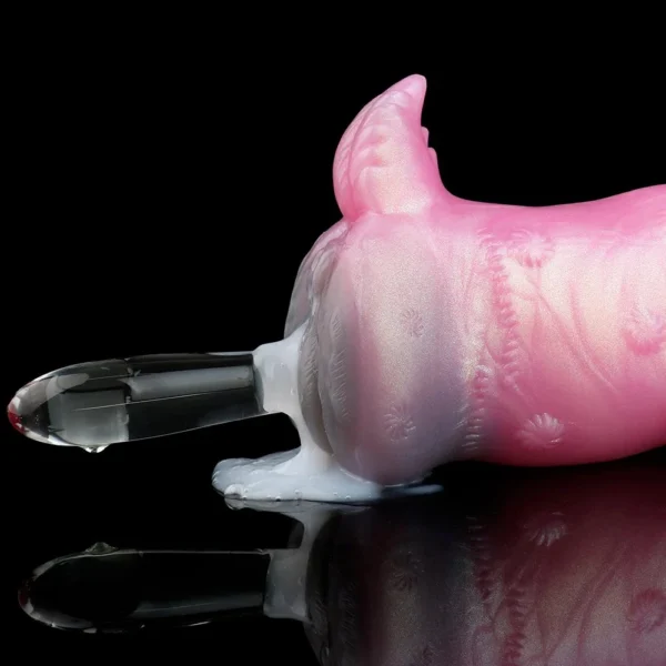 Penis Insertion Sex Training Animal Form Simulation Silicone Masturbation Cups for Men