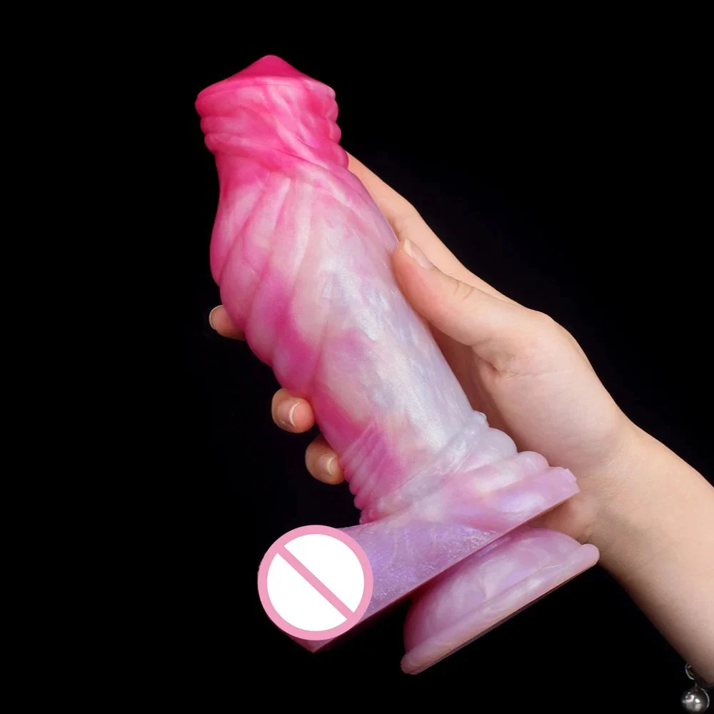 Thick Silicone Wolf Dildo With Suction Cup Sex Toys for Women Vaginal Color Mixed Large Penis Butt Plug Female Masturbator