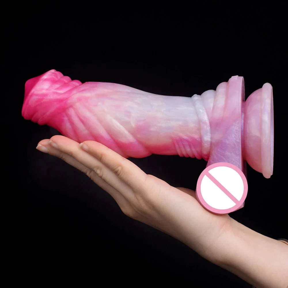 Thick Silicone Wolf Dildo With Suction Cup Sex Toys for Women Vaginal Color Mixed Large Penis Butt Plug Female Masturbator