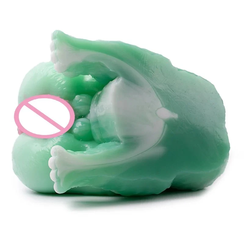 Fantasy Animal Fox Butt and Dog Dildo Butt Design Male Masturbator Medical-Grade Silicone Pocket Pussy Men's Stroker Cup