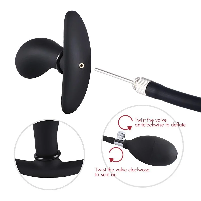 Posterior Dilatatore Anale Plug Removable Needle Anal Sex Toy for Men and Women Inflatable Butt Anal Plug
