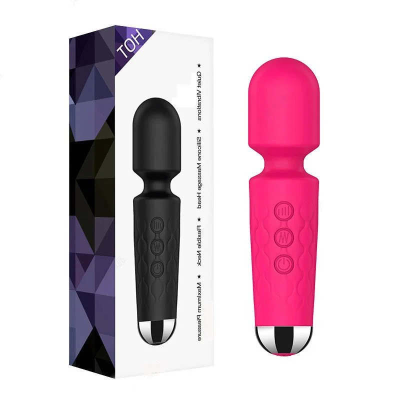 20 Frequency 8 Speed Waterproof USB AV Mini Vibrator Massager Sex Toys for Women