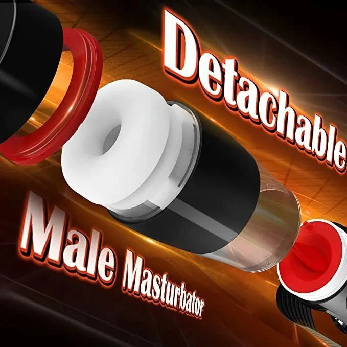 Powerful Deep Throat Vibration Sucking Machine Automatic Tongue Licking Electric Male Masturbator Cup for Men