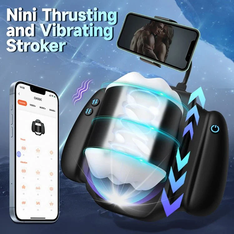 APP Remote Controlled Sex Toys for Men Electric Telescopic Vibrating Men Masturbation Cup