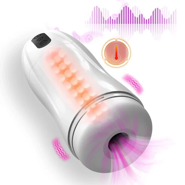 9 Frequency Penis Training Device Automatic Vibration Male Masturbation Sucking Cup Sex Toys for Men