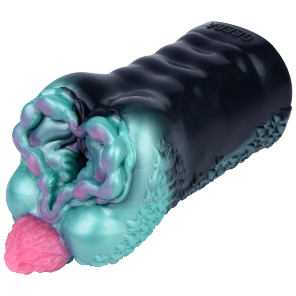 Black Mamba Wildebeest Liquid Silicone Fantasy Masturbator Designed to Be Lightweight and Portable Sex Toy for Men