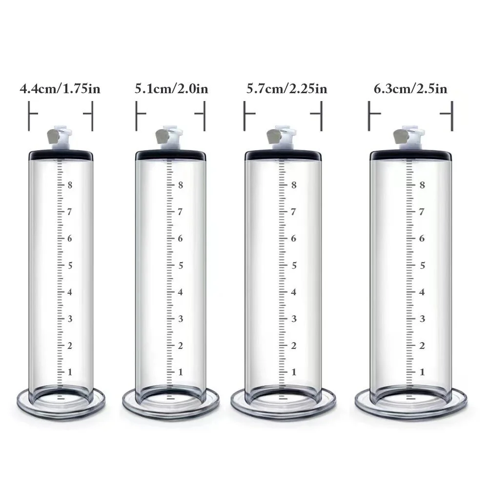 High-End Penis Pump Acrylic Metal Silicone Endurance Training Equipment for Men