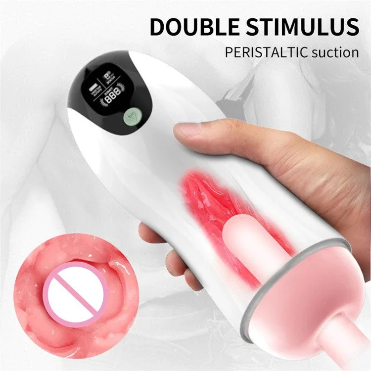 8 Frequency Vibrating Masturbator Cups With Voice Electric Male Masturbation Cup Men Sex Toys