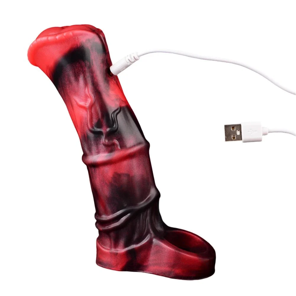 Effective Penis Enlargement Dildo Condom Extender with Vibrating Silicone Safe Material Adult Dildo Condom for Men