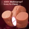 Lifelike TPE+ABS Vagina Sex Doll Big Ass Half Body Silicone Design Male Masturbation APP Controlled Product