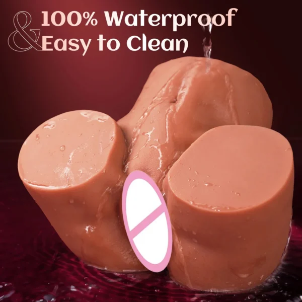 Lifelike TPE+ABS Vagina Sex Doll Big Ass Half Body Silicone Design Male Masturbation APP Controlled Product