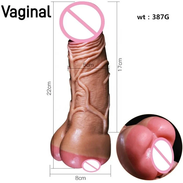 Realistic Anal Pussy Dildo Masturbator Cowherd Couple Gay Sex Toys for Mutual Masturbation
