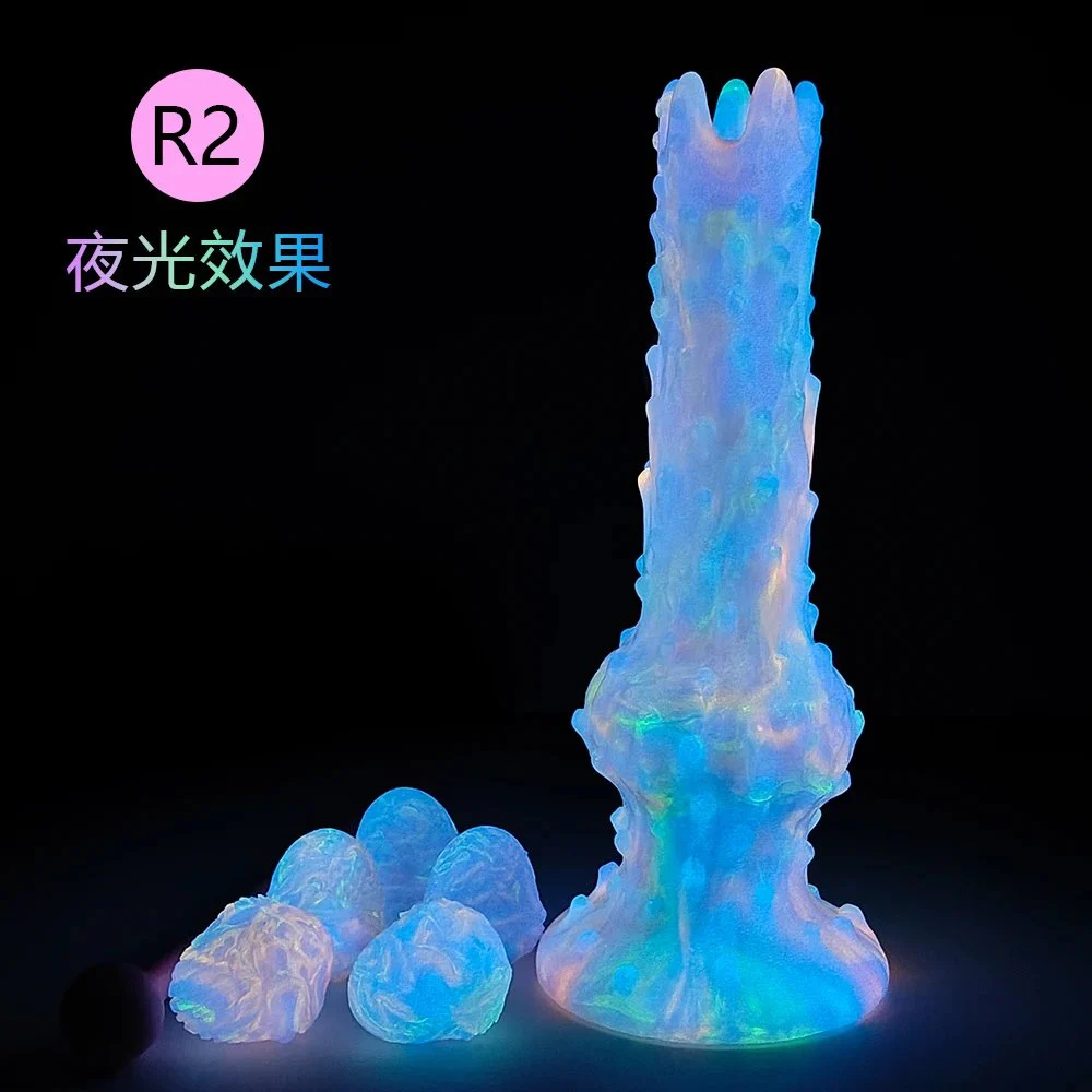 Thousand Eyes of Demon Grow in the Dark Alien Ovipositor Dildo Can Laying Eggs Anal Butt Plug
