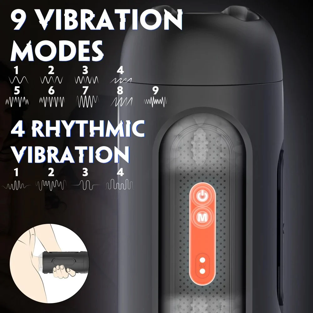 Realistic Male Masturbator Aircraft Cup Multi-Frequency Vibrating Adult Sex Toy for Male Masturbation