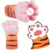 Fantasy Tiger Paw Male Masturbator with Furry Exterior & Realistic Silicone Tunnel Soft Touch Single Channel Toy for Solo Play