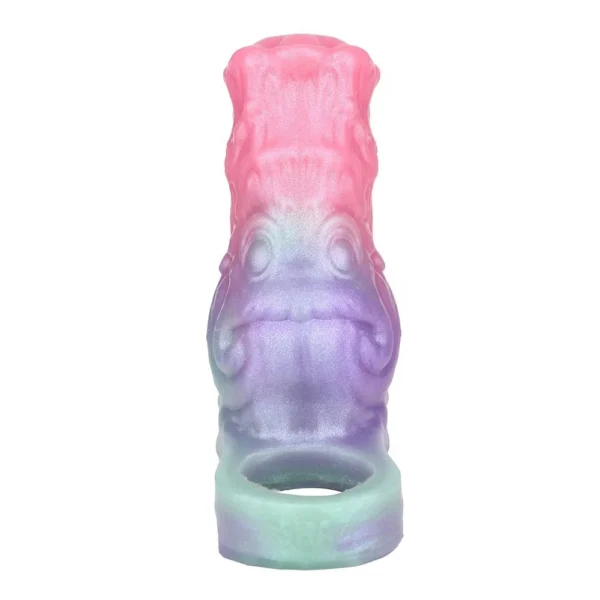 Ergonomic Ultra-Thin Cock Sleeve with Cock Ring 142g 4.9'' alien Cock Toy Male Penis Enlargement and Thickening Sex Toy