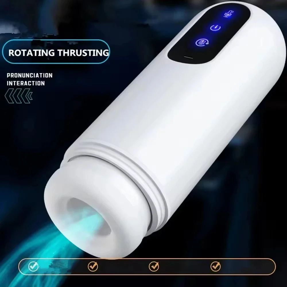 Male Masturbation Appliance Fully Automatic Electric Airplane Mug Adult Sex Toys Dildo Retractable Rotating Sex Machine