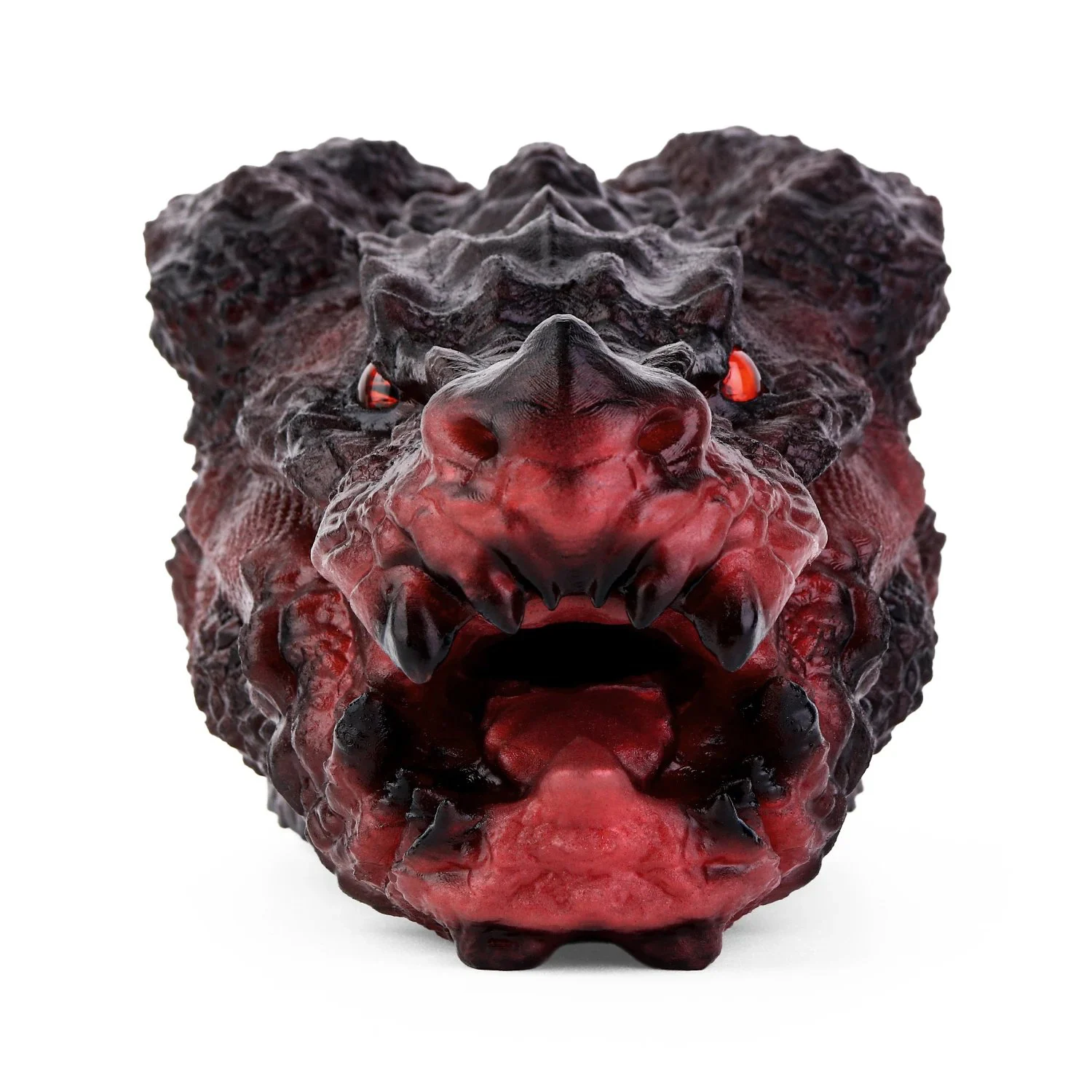 Male Masturbators Red Dragon Head Oral Sex Deep Throat Stroker for Men Pocket Pussy Lifelike Animal Masturbator with Teeth