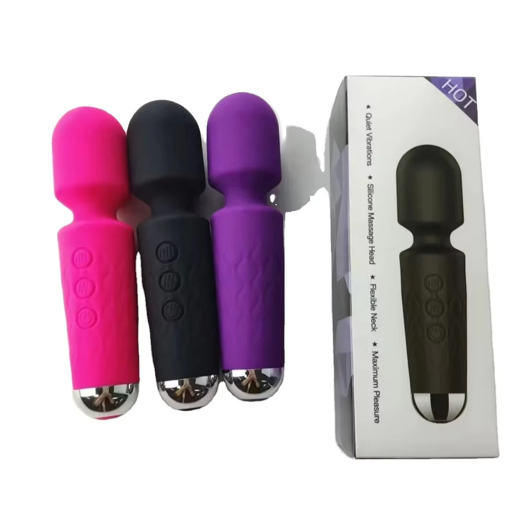 20 Frequency 8 Speed Waterproof USB AV Mini Vibrator Massager Sex Toys for Women