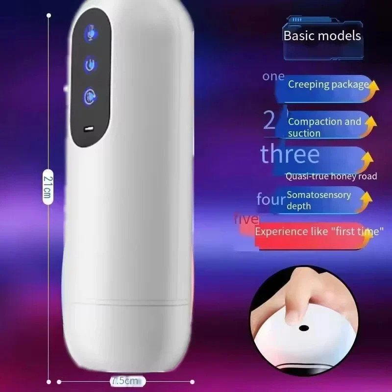 Male Masturbation Appliance Fully Automatic Electric Airplane Mug Adult Sex Toys Dildo Retractable Rotating Sex Machine