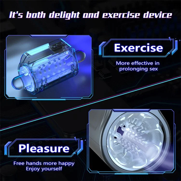 Deep Throat Open-ended Rotation Masturbation Cup Automatic Male Masturbators Cup Sex Toys for Men