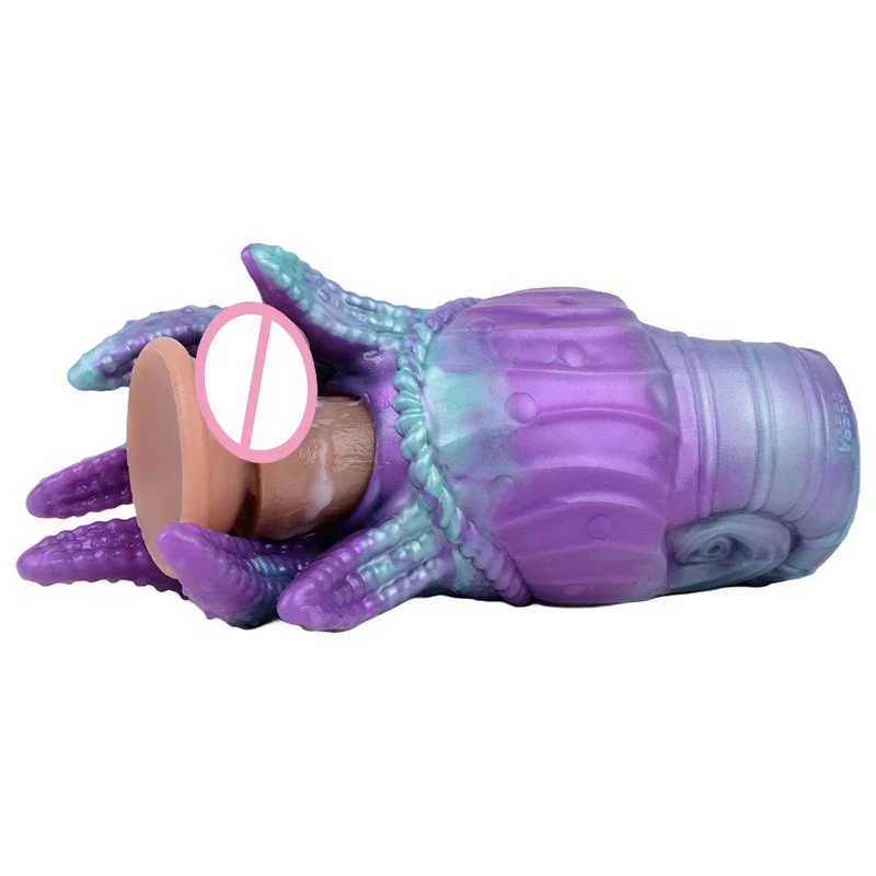 Masturbating Sex Toy Fantasy Airplane Cup with Realistic Silicone Skin Deep Sea Animal Nautilus for Male Sexual Pleasure