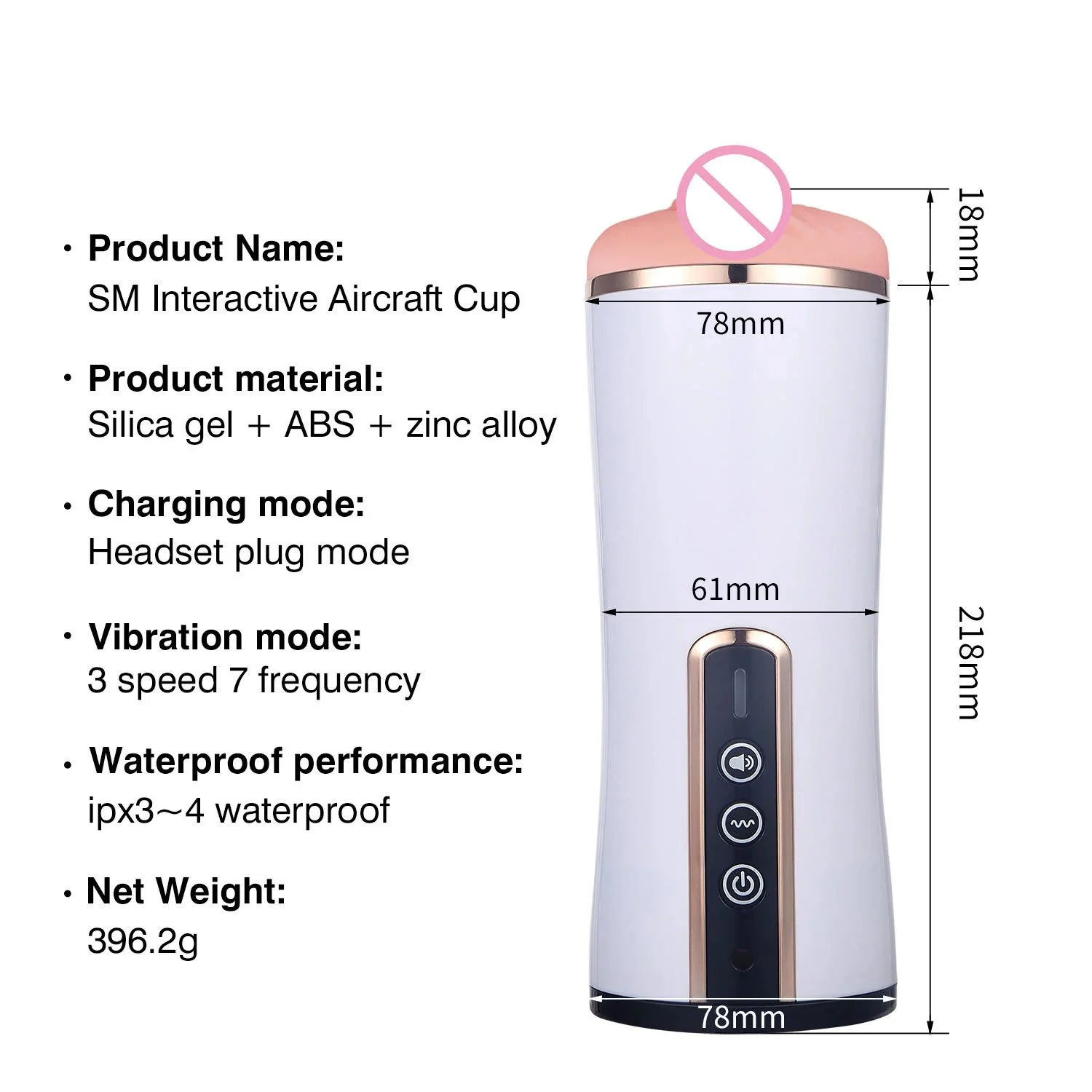 Male Masturbator for Men Oral Sex Double Design Masturbator Cup Male