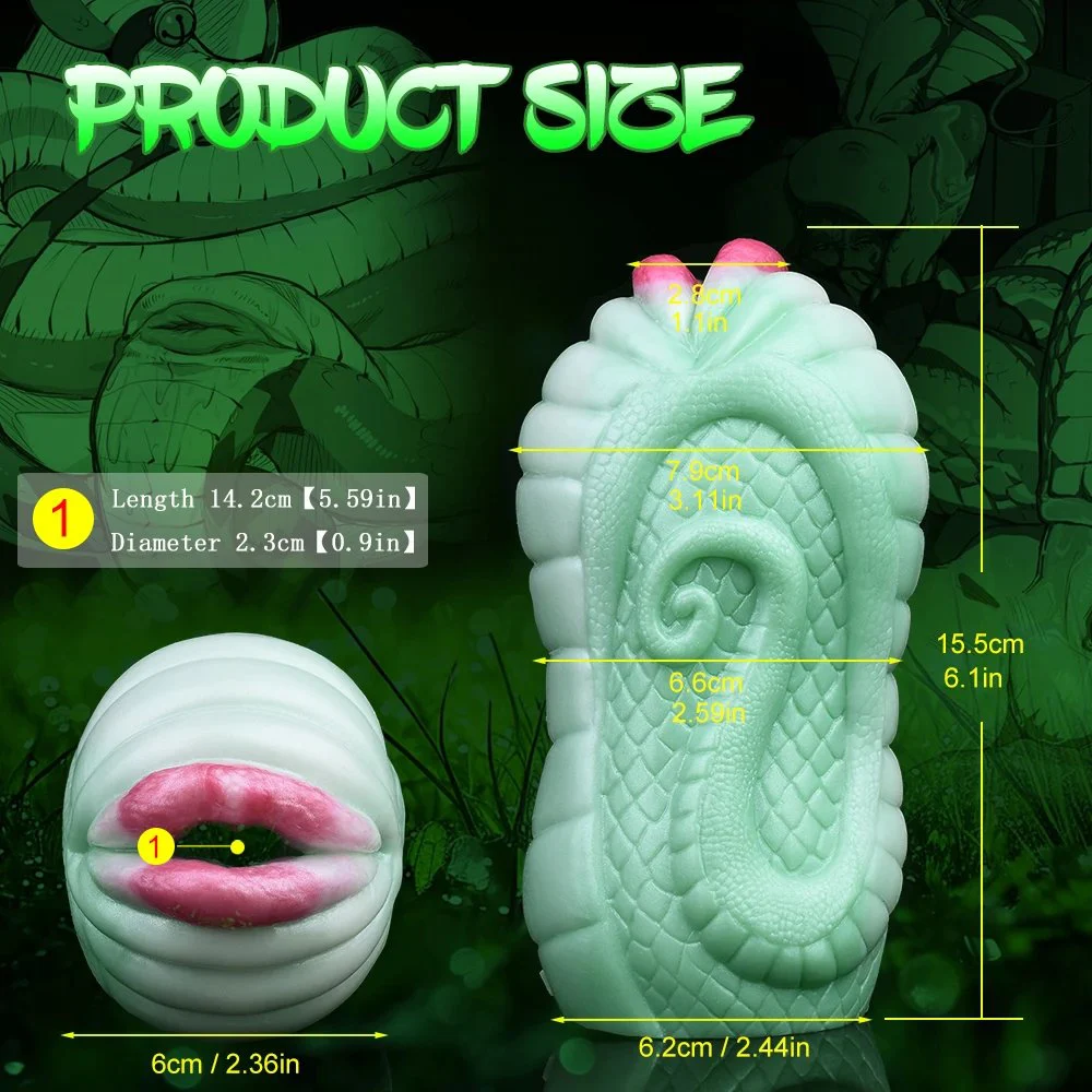 Reptile Snake Mouth Stroker for Men,Soft & Stretchy, Fantasy Male Masturbator,Pussy Vagina Male Masturbator