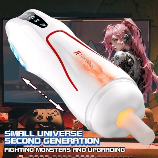 Fully Automatic Large Telescopic Heating Male Masturbation Massager Vibrator Sex Toys for Men