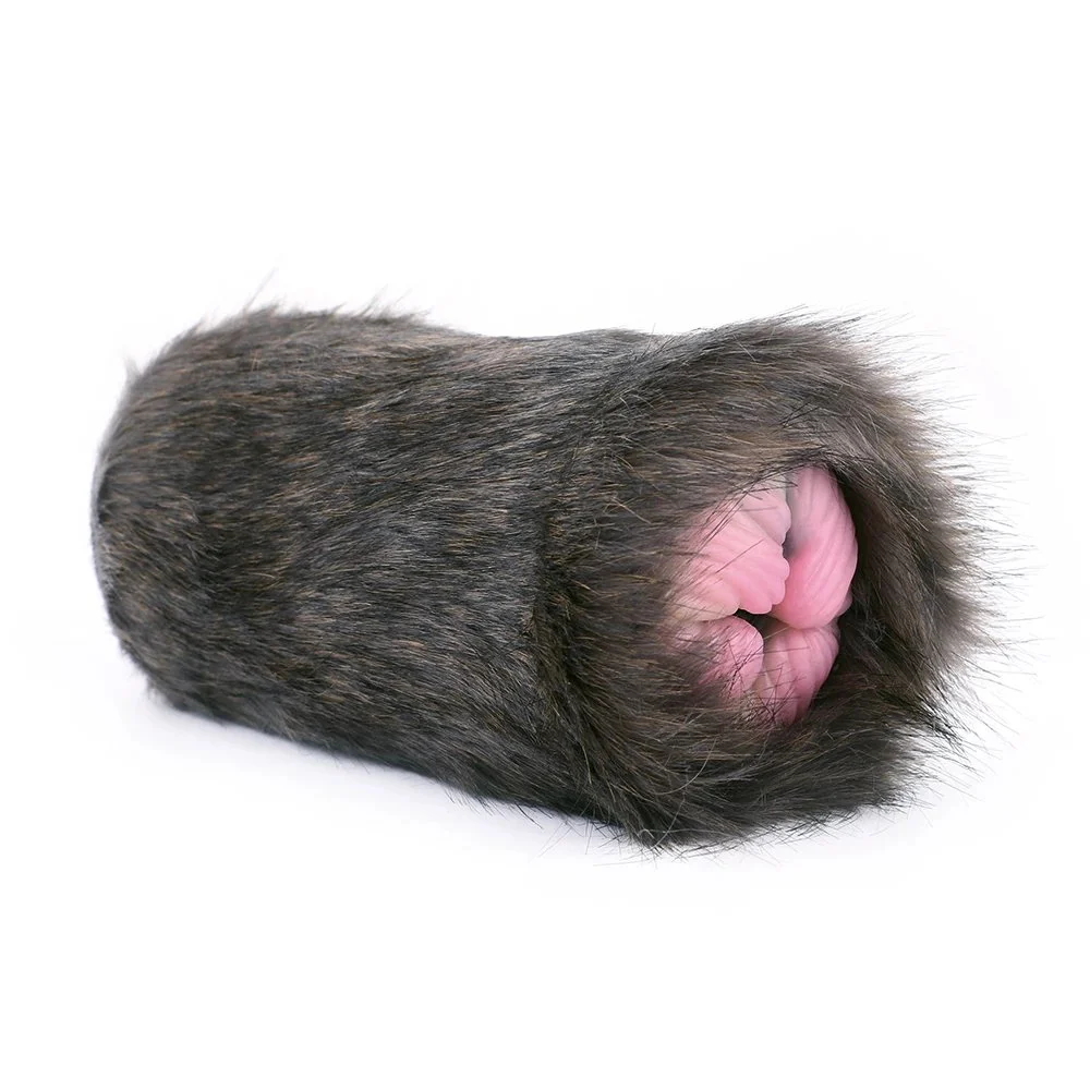 Fantasy Hei Hei Cat Plush Monster Masturbator Vagina Pocket Silicone Soft Male Masturbation Cup Adult Sex Toys