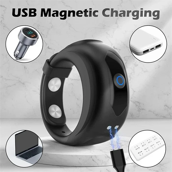 Men's Adjustable 10 Speeds Vibrating Cock Ring Delay Ejaculation Silicone Penis Ring
