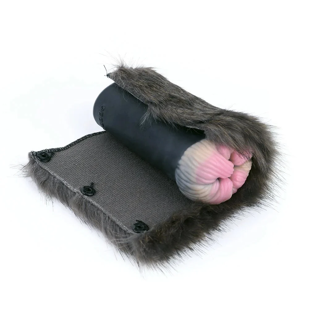 Fantasy Hei Hei Cat Plush Monster Masturbator Vagina Pocket Silicone Soft Male Masturbation Cup Adult Sex Toys