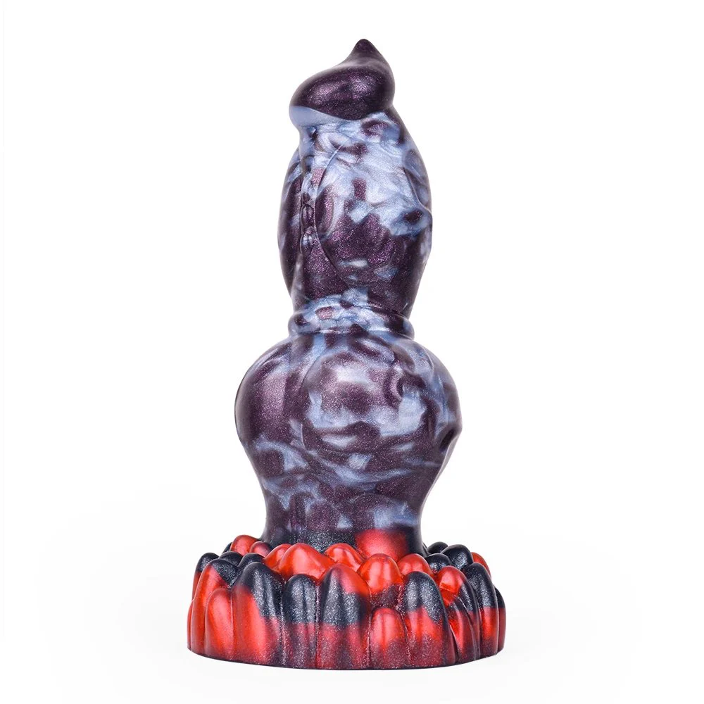Two Big Knot Animal Dog Dildo Anal Soft Silicone Hands-free Beast Dildos Customization Sex Toys for Adult
