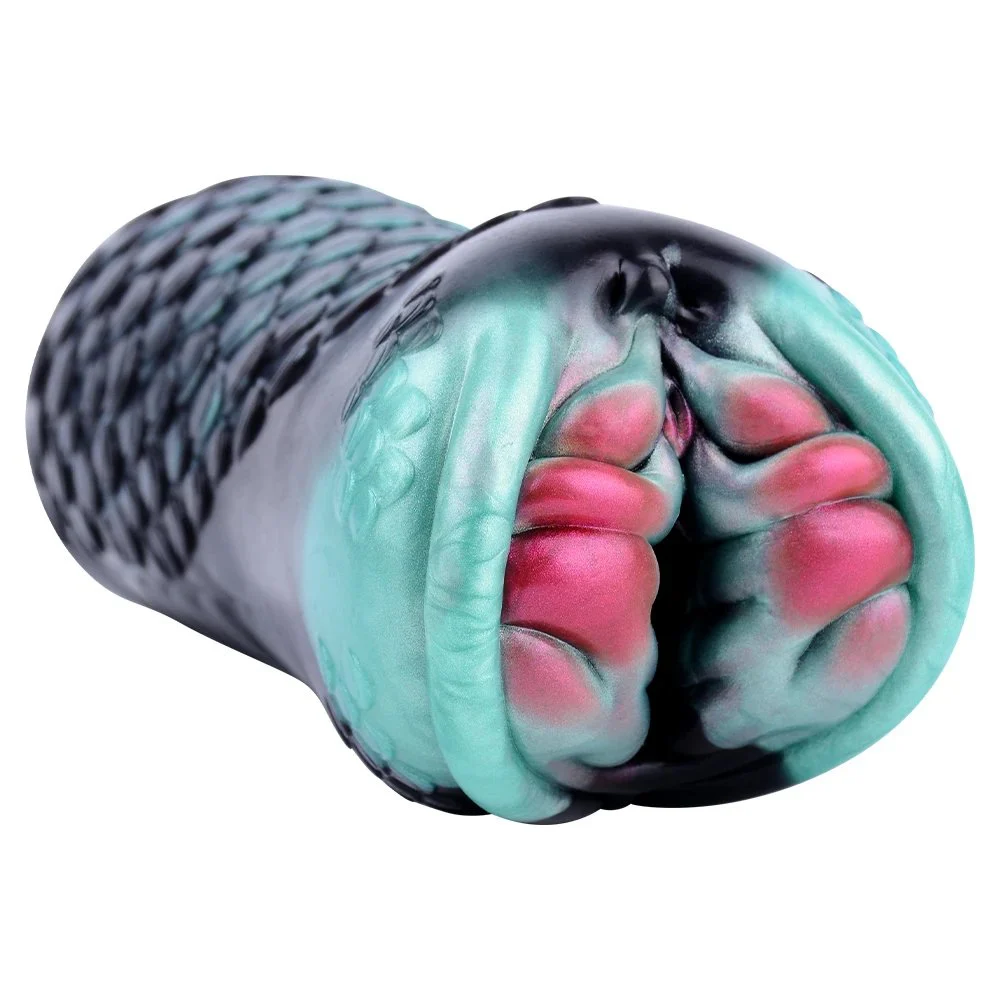 Fantasy Black MamBa Snake Masturbation Cup Soft Silicone Sex Masturbation Men's Fantasy Vaginal Masturbator Male Adult Toy